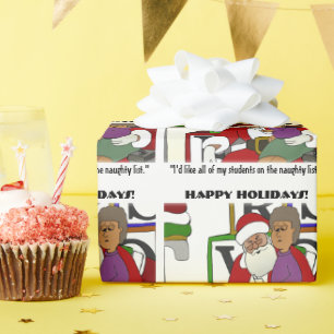 Papel De Presente Lista travessa