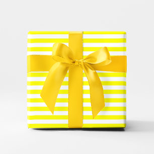 Papel De Presente Listra amarela