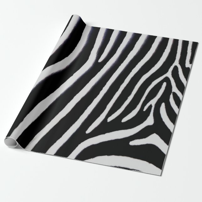Papel De Presente Listra da zebra (Desenrolado)