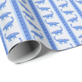 Papel De Presente Listra de Ankylosaurus 