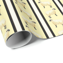Papel De Presente Listra de ovelha 