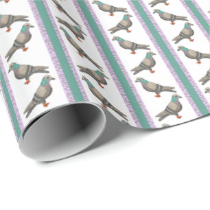 Papel De Presente Listra de pombo