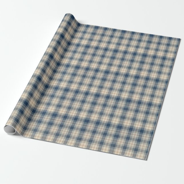 Papel De Presente Listra Ferroviaria Marinho (Desenrolado)