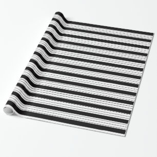 Papel De Presente Listrado Decorativo