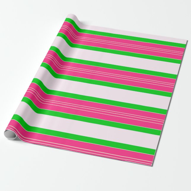 Papel De Presente Listras (Desenrolado)