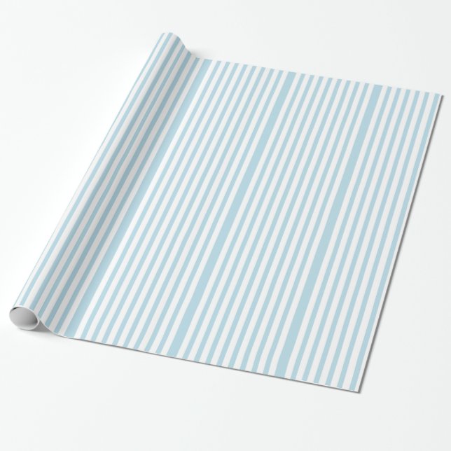 Papel De Presente Listras Azuis e Brancas Padrão de Listras Chás de  (Desenrolado)