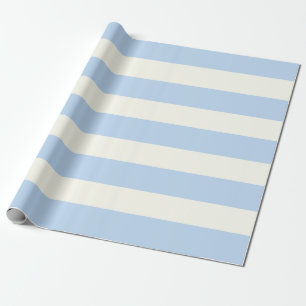 Papel De Presente Listras Azuis-Luzes e Grelhas