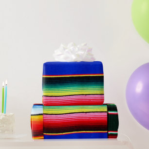 Papel De Presente Listras coloridas de serape