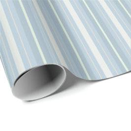 Papel De Presente Listras das Azul-Cinzas