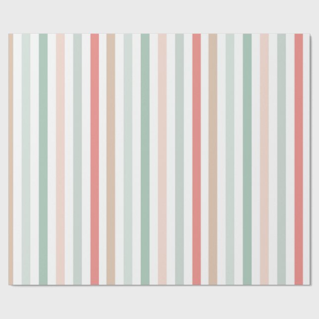 Papel De Presente listras de natal (Aberto)