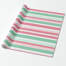Papel De Presente Listras de Natal