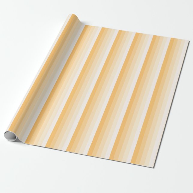 Papel De Presente Listras de sombra amarelas (Desenrolado)
