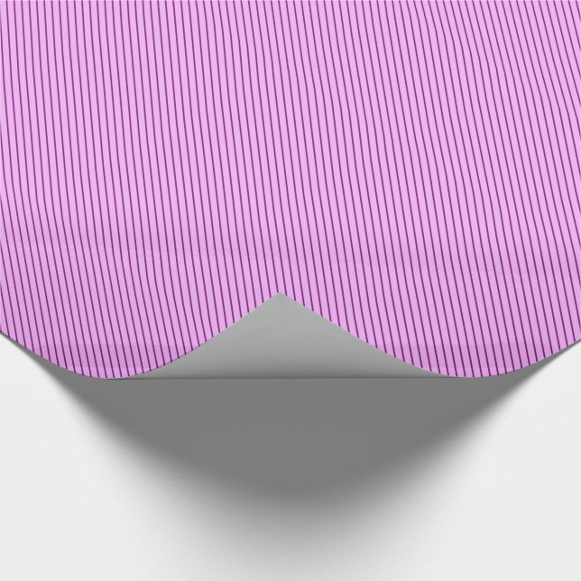 Papel De Presente Listras diagonais - orquídea e roxo (Ponta)