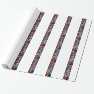 Papel De Presente Listras do africano das zebras da zebra