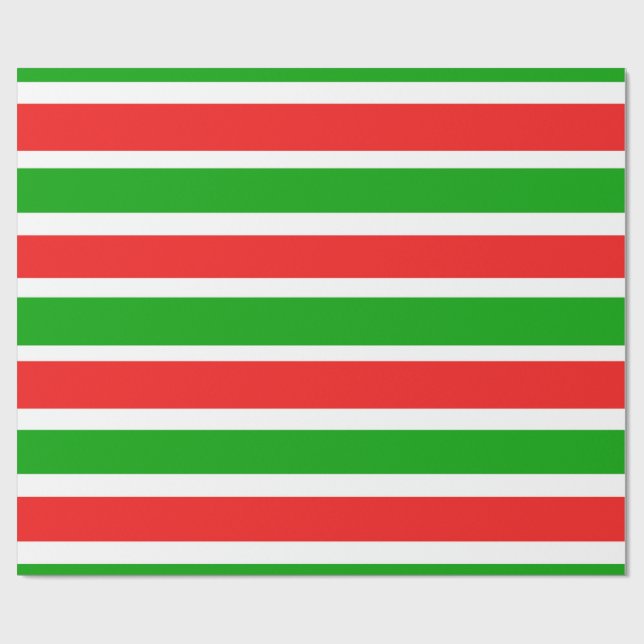 Papel De Presente Listras do Natal (Aberto)