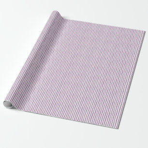 Papel De Presente Listras Irregulares Rosa Claro e Branco