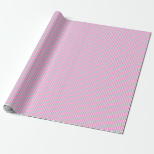 Papel De Presente Listras Irregulares Rosa Claro e Cinza Claro
