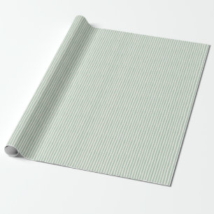 Papel De Presente Listras Irregulares Verde Claro e Marfim