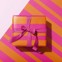 Listras Largas de Cabana Modernas em Rosa Vibrante