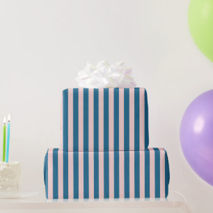 Papel De Presente Listras Mínimas Vermelhas Elegantes e Divertidas