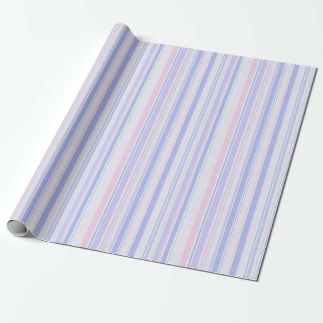Papel De Presente Listras Pastéis (Desenrolado)
