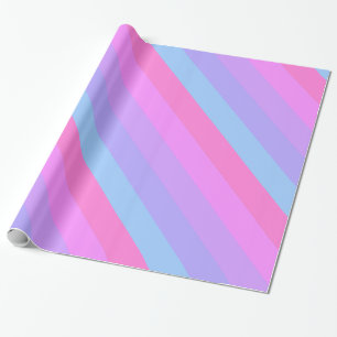 Papel De Presente Listras Pastel retros na moda