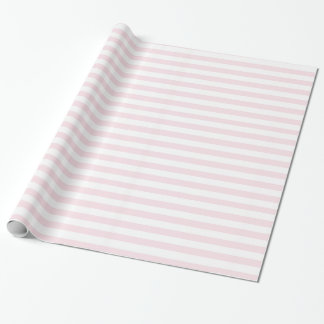 Papel De Presente Listras Rosa e Branco Fofas Meninas