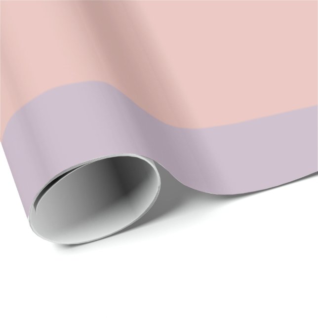 Papel De Presente Listras Rosa e Roxo Claro (Ponta do rolo)