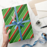 Papel De Presente Listras Vermelhas e Verdes<br><div class="desc">2026</div>