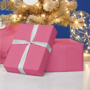 Papel De Presente Listras Vermelhas Rosa Festivo Brilhante Colorido