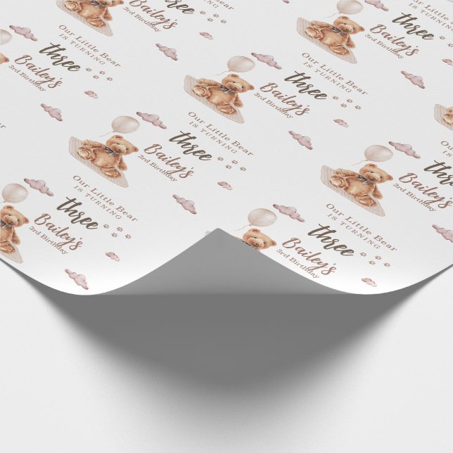 Papel De Presente Little Bear Any Age Birthday (Ponta)