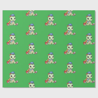 Papel De Presente Little Cute Turtle