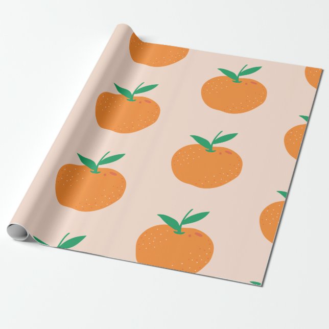Papel De Presente Little Cutie Orange (Desenrolado)