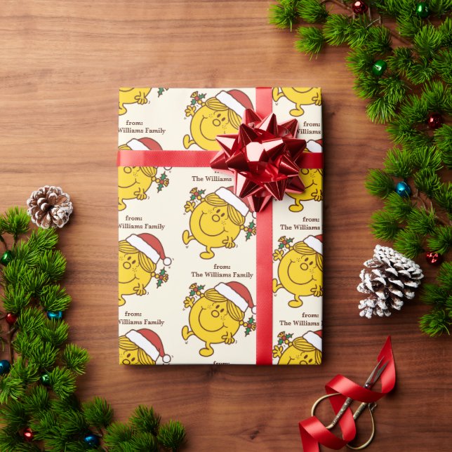 Papel De Presente Little Miss Sunshine Making Spirits Bright (Presente de Natal)