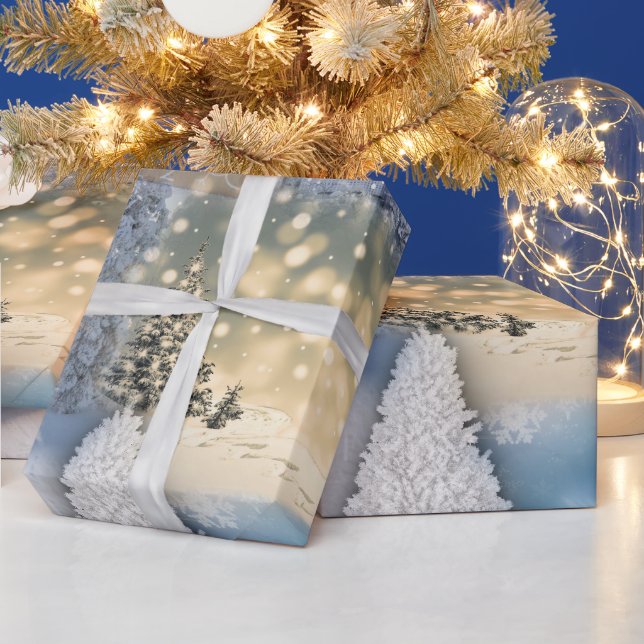 Papel De Presente Livro Branco de Molho de Natal (Feriados)