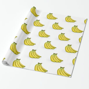 PAPEL DE PRESENTE LIVRO DE ENVOLVIMENTO FUNNY DE BANANAS