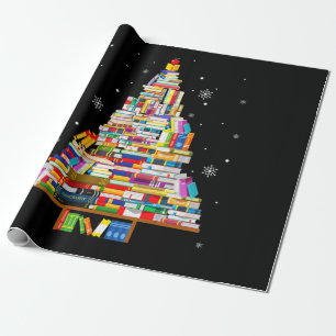 Papel De Presente livro de Natal bibliotecário livro de livros aman