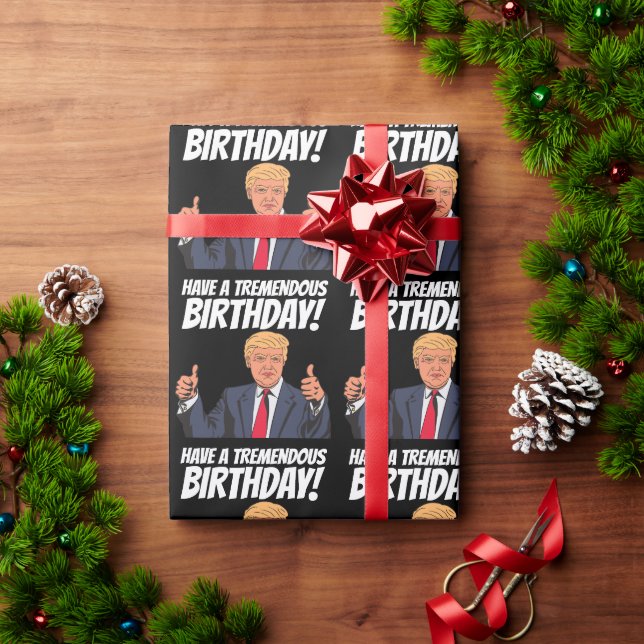 PAPEL DE PRESENTE LIVRO DE TRUMP DE NAVEGAÇÃO DE NASCIMENTO (Presente de Natal)