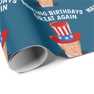PAPEL DE PRESENTE LIVRO DE TRUMP DE NAVEGAÇÃO DE NASCIMENTO