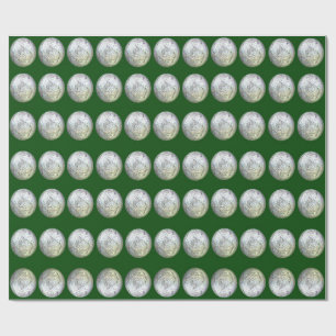 Papel De Presente Livro Verde e Prateado