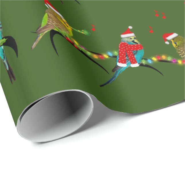 Papel De Presente Livro Verde sobre o Livro Verde da primavera (Ponta do rolo)