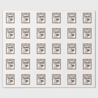 Papel De Presente Livros de Fantasmas Espetaculares do Professor de 