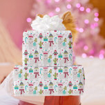 Papel De Presente Llama Tem Férias De Natal<br><div class="desc">Llama tem alguns papéis de Natal divertidos que incluem um adorável padrão de lama em fundo branco,  um fundo lacrimogêneo com padrão de floco de neve e um verde pera sólido. Lhamas e pássaros vestindo chapéus de tricô,  cacto,  canas doces,  e presentes embrulhados em padrão.</div>