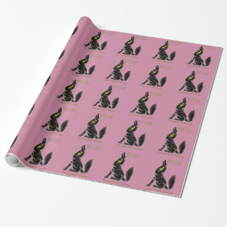 Papel De Presente Lobo celta