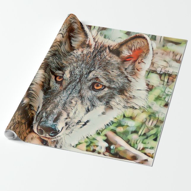 Papel De Presente lobo de toons (Desenrolado)