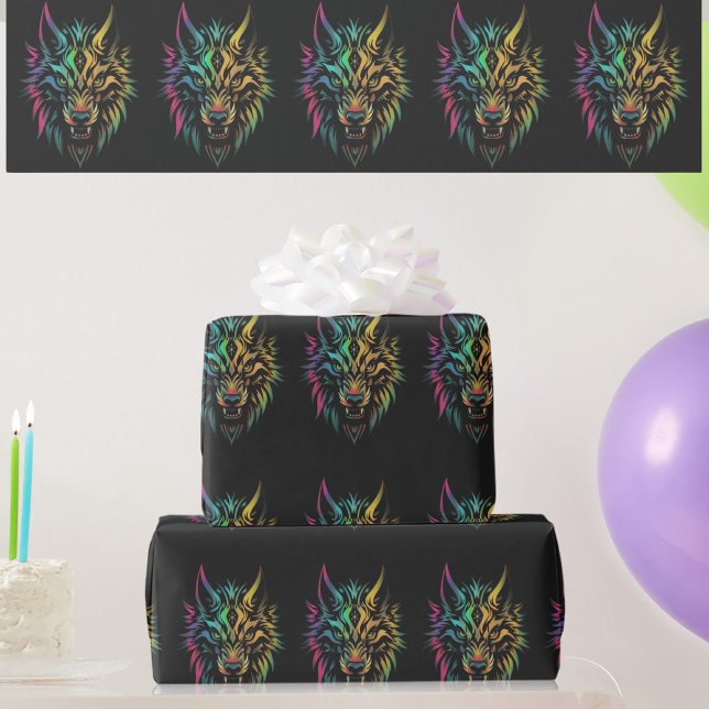 Papel De Presente Lobo espirito lobo lobos encaram o presente (Criador carregado)