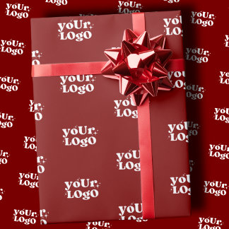 Papel De Presente Logo Wrapping Paper, Business Logo