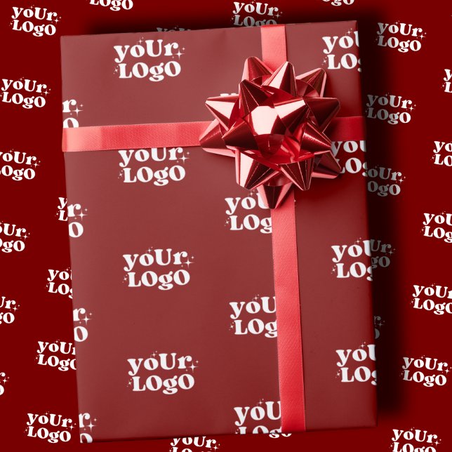 Papel De Presente Logo Wrapping Paper, Business Logo (Criador carregado)