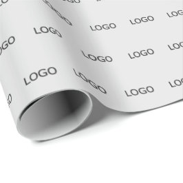 Papel De Presente Logotipo Corporativo Modelo - Linhas Desalinhadas