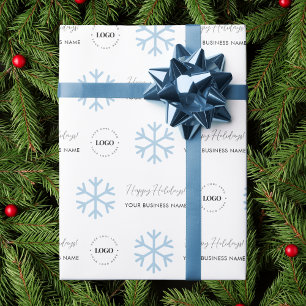 Papel De Presente Logotipo de Negócios Personalizado & Férias de Flo